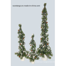 PE Christmas Tree Artificial Plant with Snow and Pot for Christmas Decoration (33575)